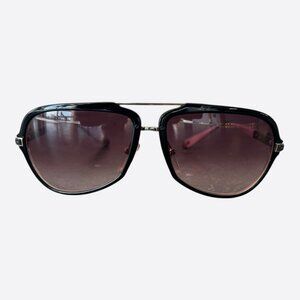 Chrome Hearts Black & Pink Straight Up Sunglasses